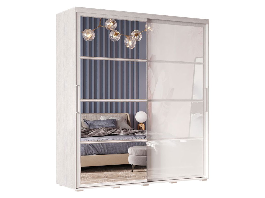 Шкаф-купе  Крафт Халф Белый ясень