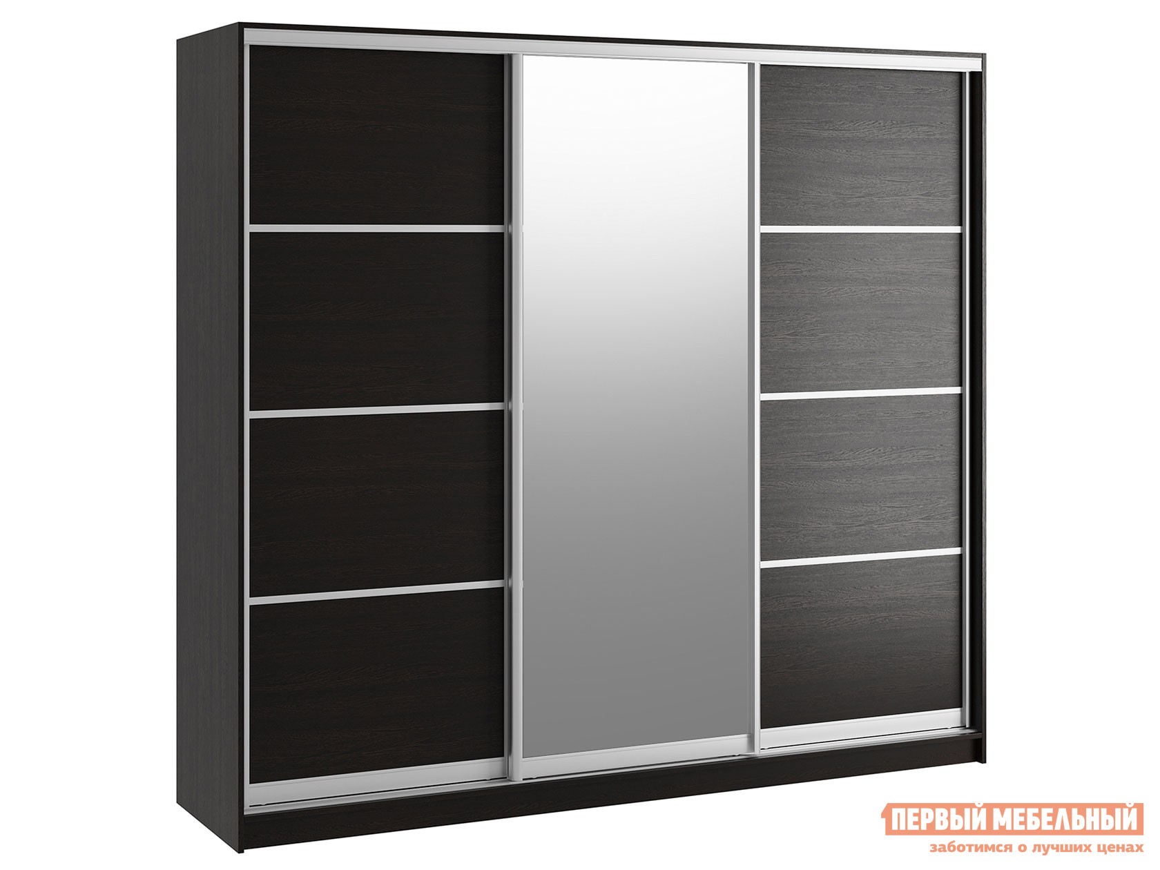 Шкаф-купе  Командорс Г2 Венге, 2400 мм, 600 мм, Стандарт