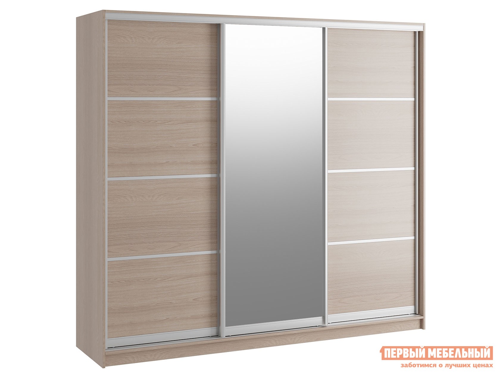 Шкаф-купе  Командорс Г2 Ясень Шимо светлый, 2400 мм, 2200 мм, 450 мм, Стандарт