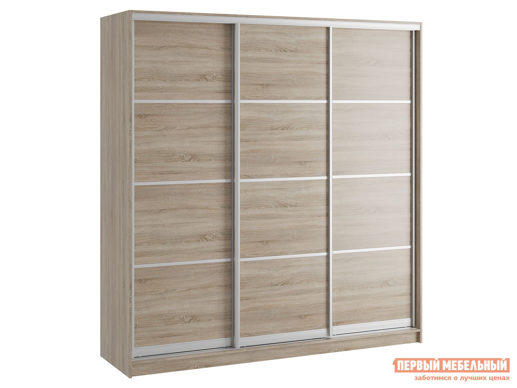 Шкаф-купе  Командорс Н3 Дуб Сонома, 2100 мм, 2400 мм, 450 мм, Стандарт