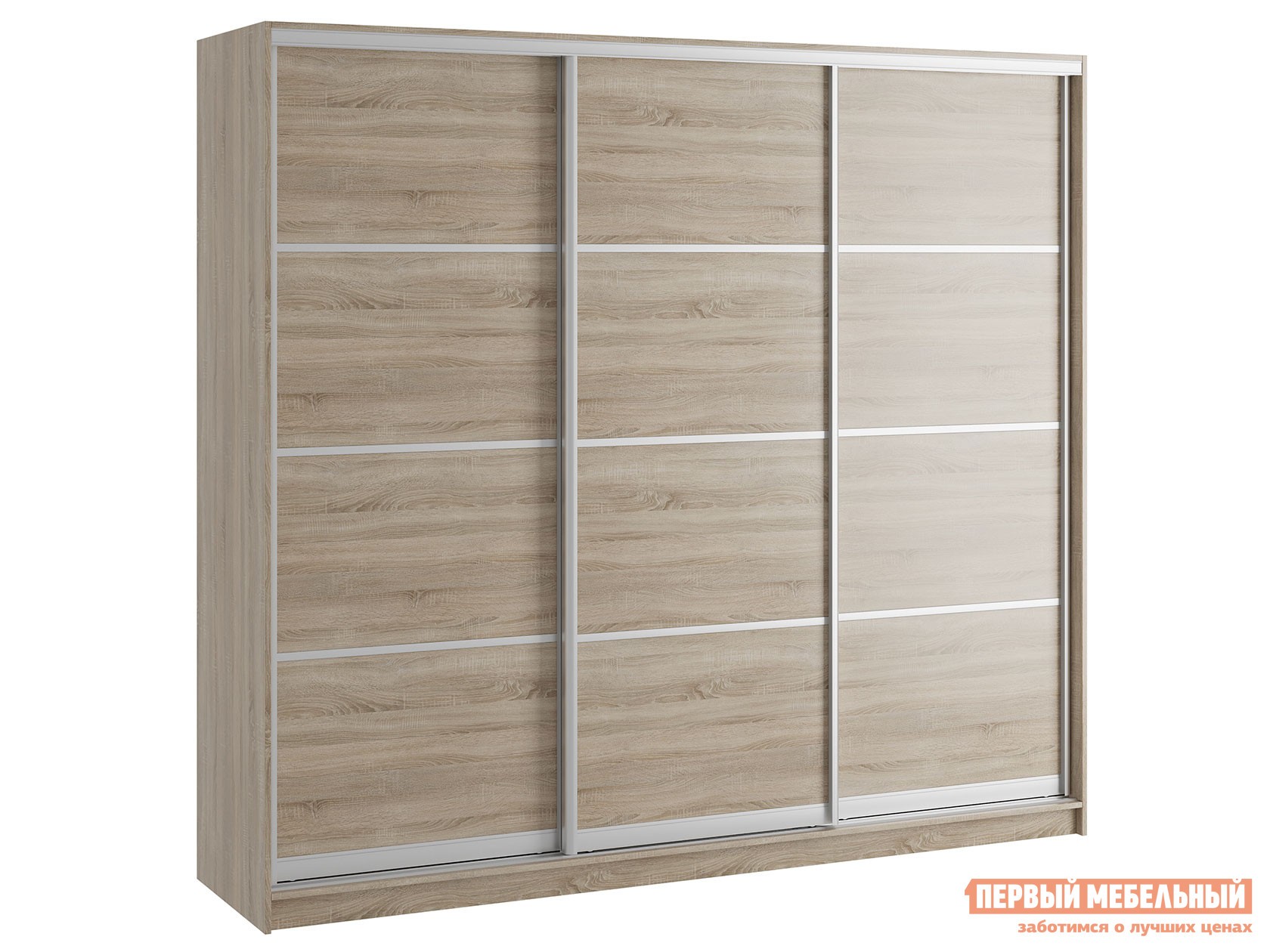 Шкаф-купе  Командорс Н3 Дуб Сонома, 2400 мм, 600 мм, Стандарт