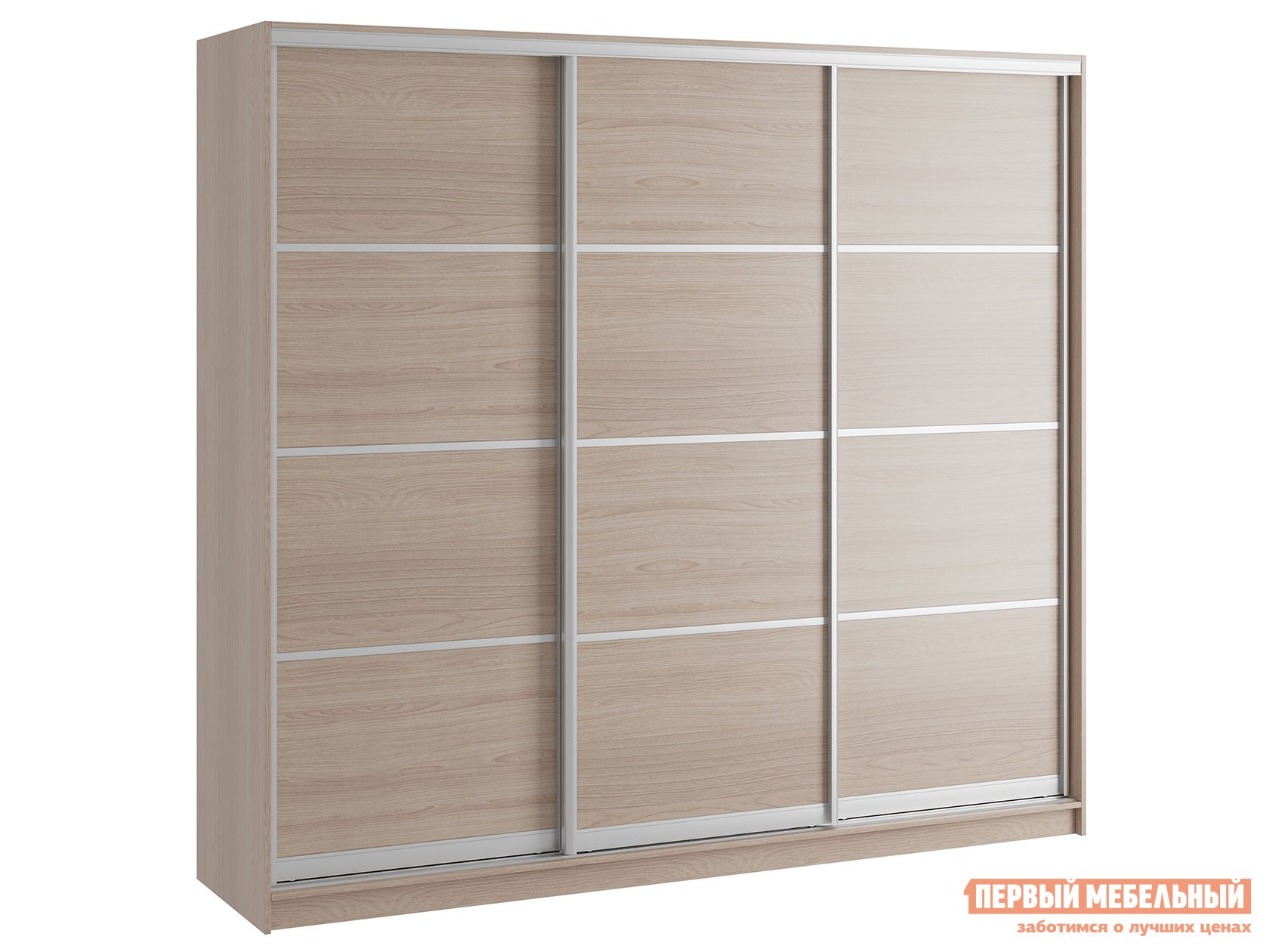 Шкаф-купе  Командорс Н3 Ясень Шимо светлый, 2400 мм, 2200 мм, 450 мм, Стандарт