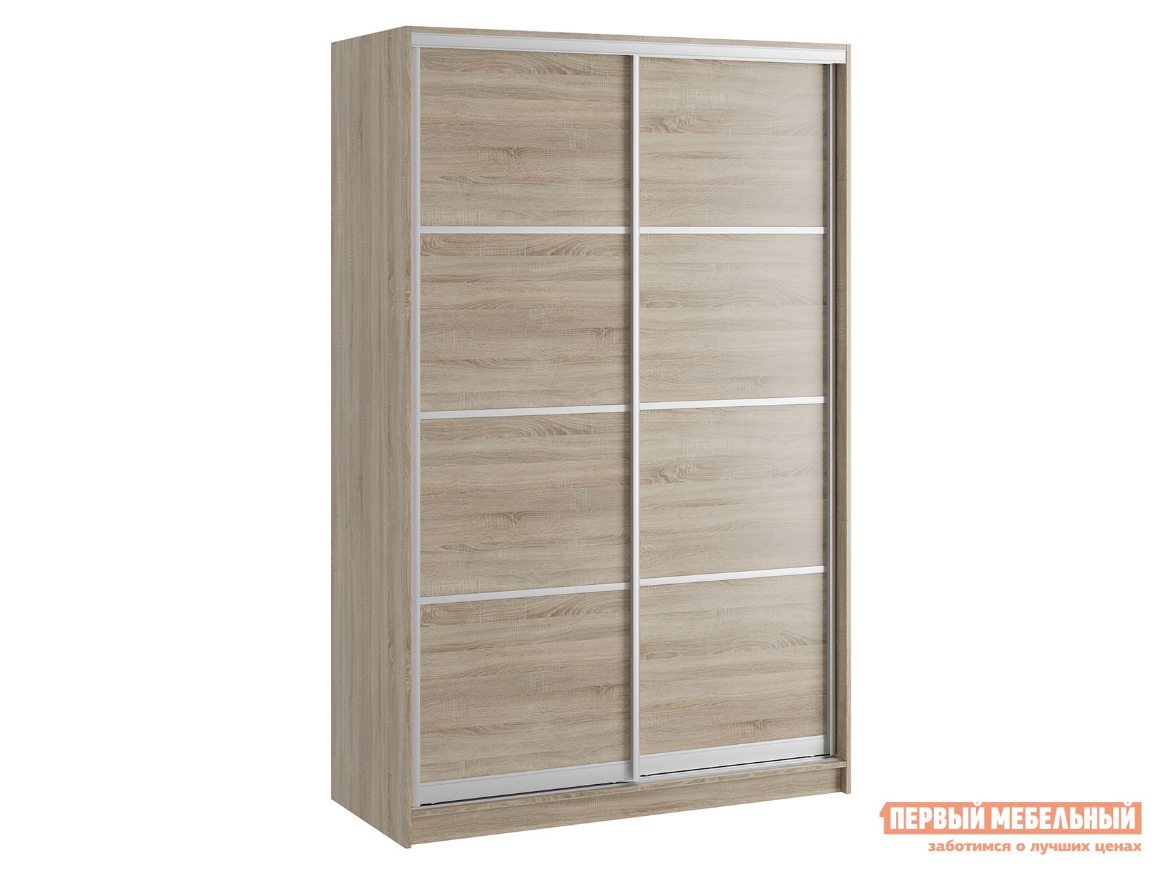 Шкаф-купе  Командорс Н1 Дуб Сонома, 1400 мм, Стандарт, 2200 мм, 600 мм