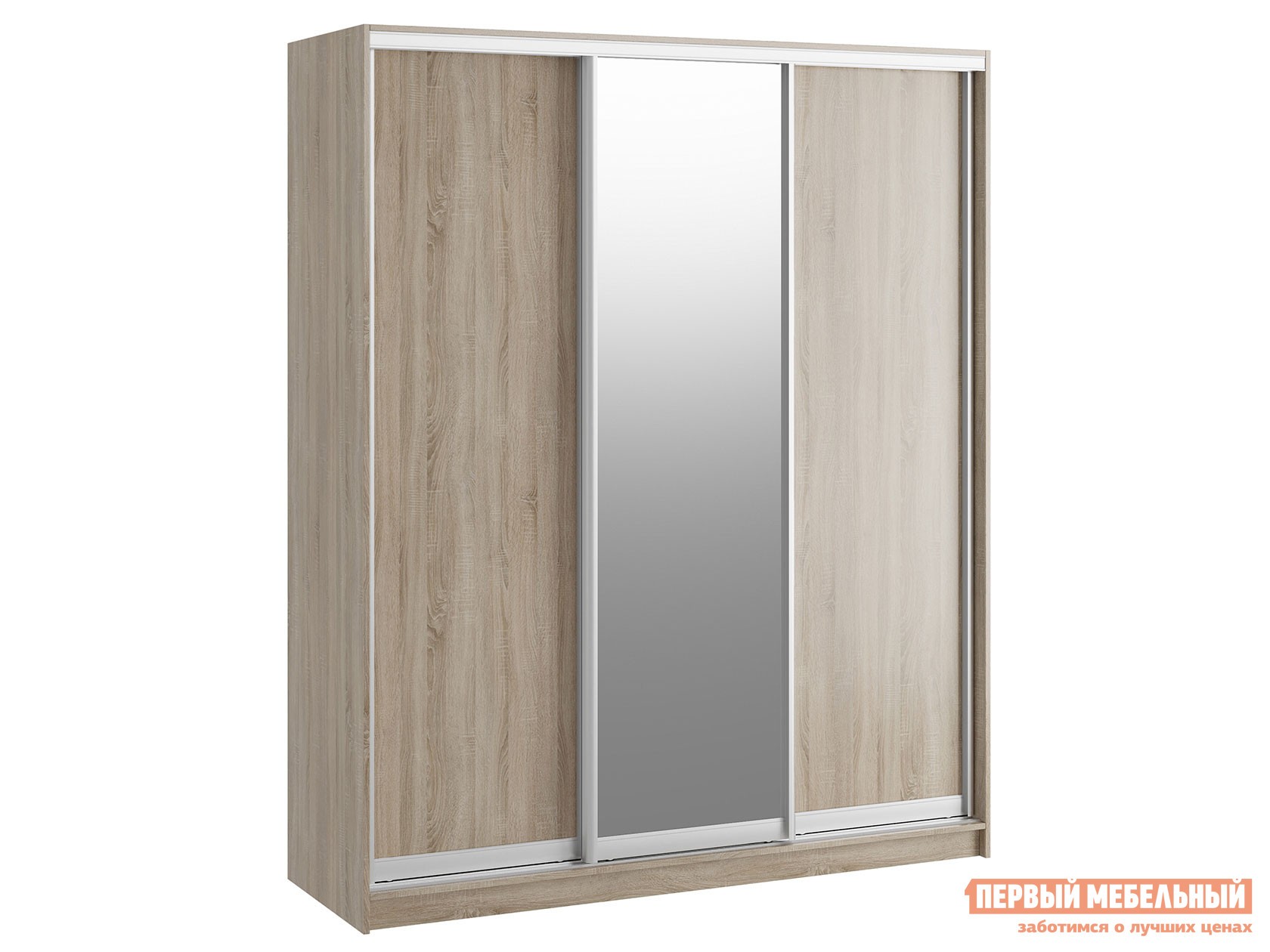 Шкаф-купе  Командорс К2 Дуб Сонома, 1800 мм, Стандарт, 2200 мм, 600 мм