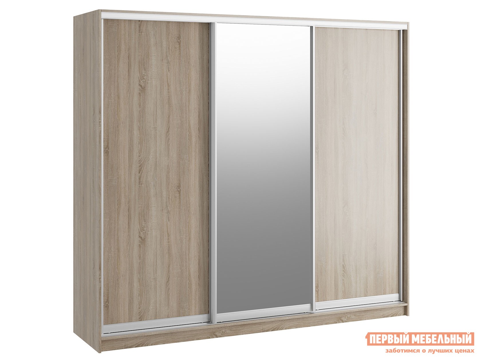 Шкаф-купе  Командорс К2 Дуб Сонома, 2400 мм, Стандарт, 2200 мм, 600 мм