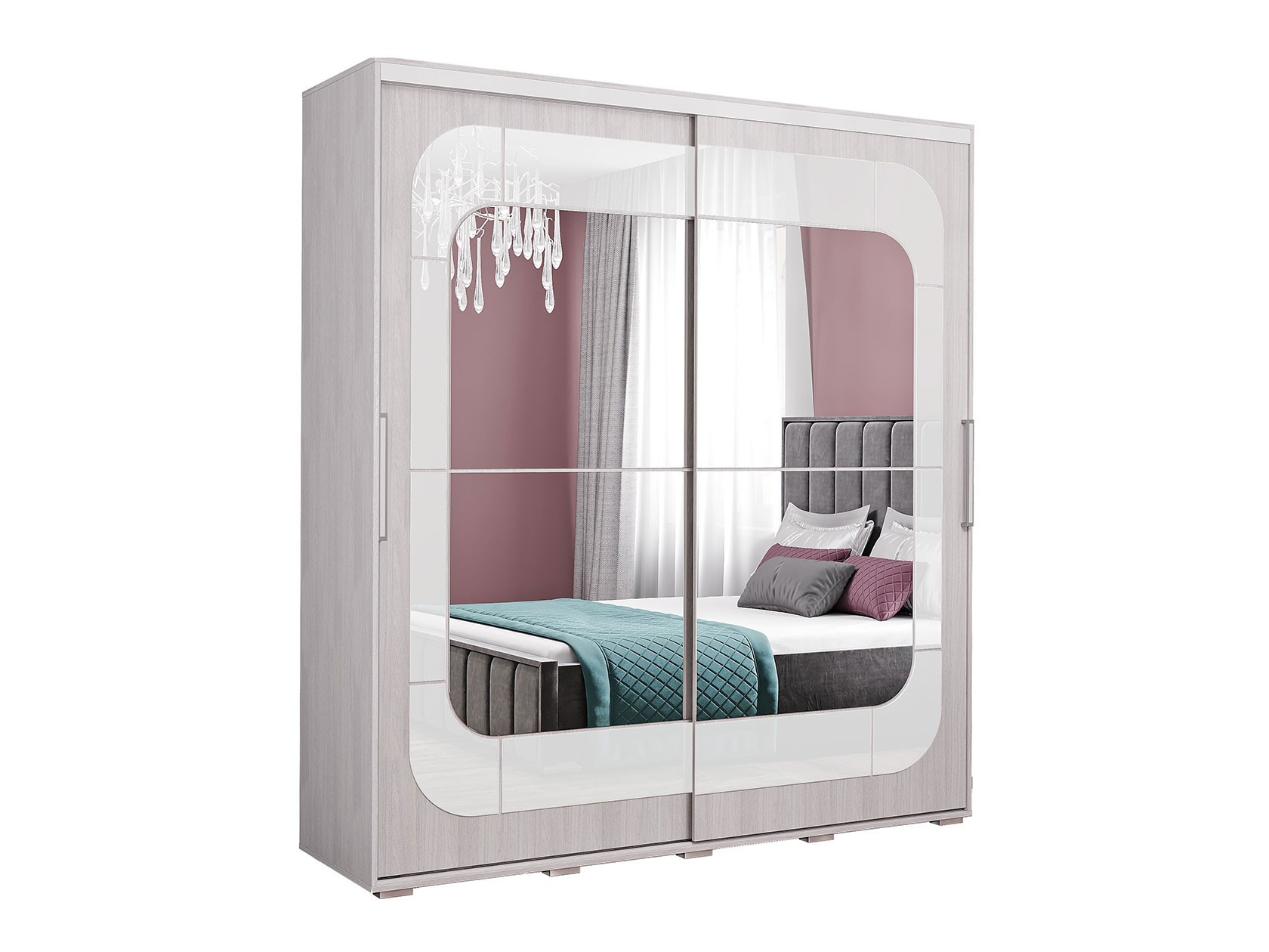 Шкаф-купе  Крафт Фулл Белый ясень