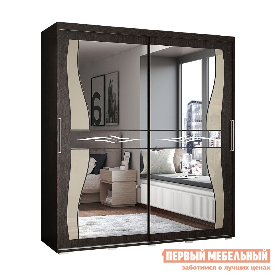 Шкаф-купе  Крафт Вейв Венге