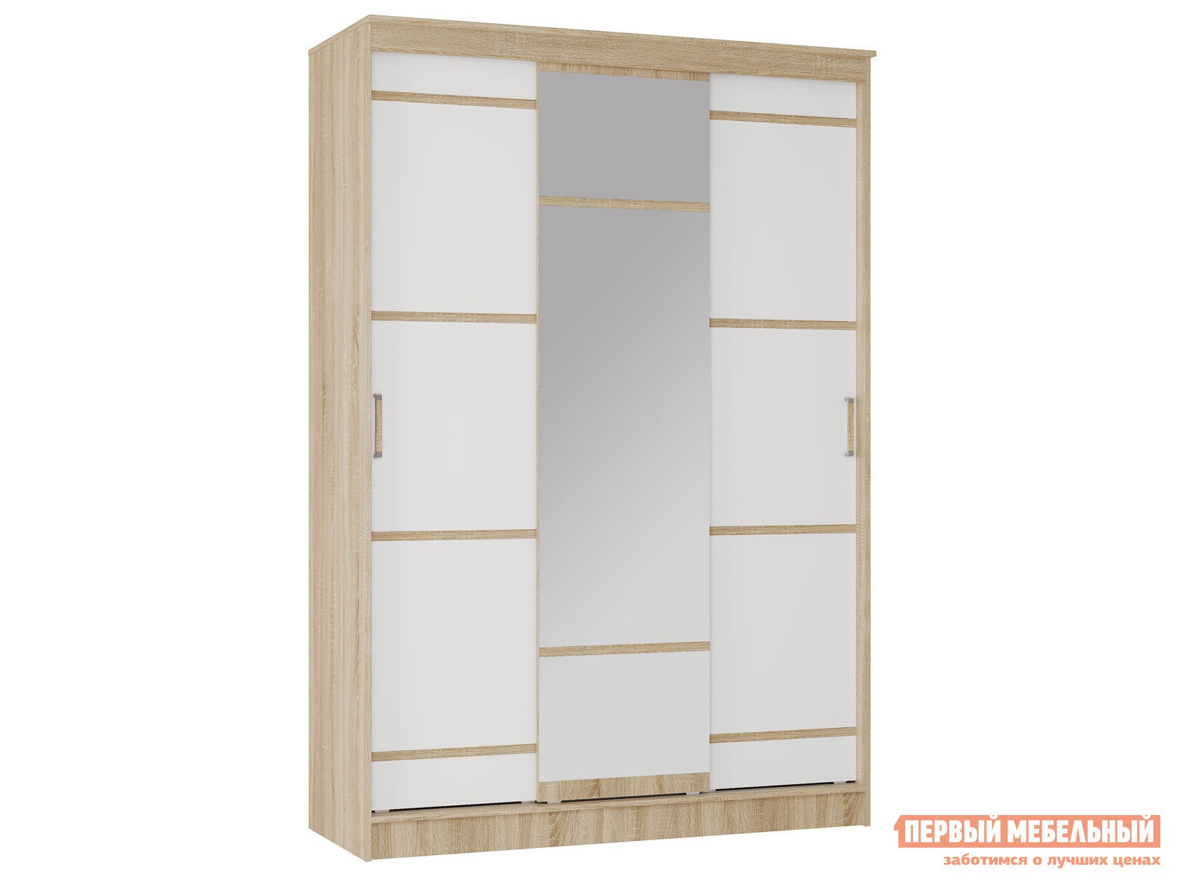 Шкаф-купе  Сакура Дуб Сонома / Белый