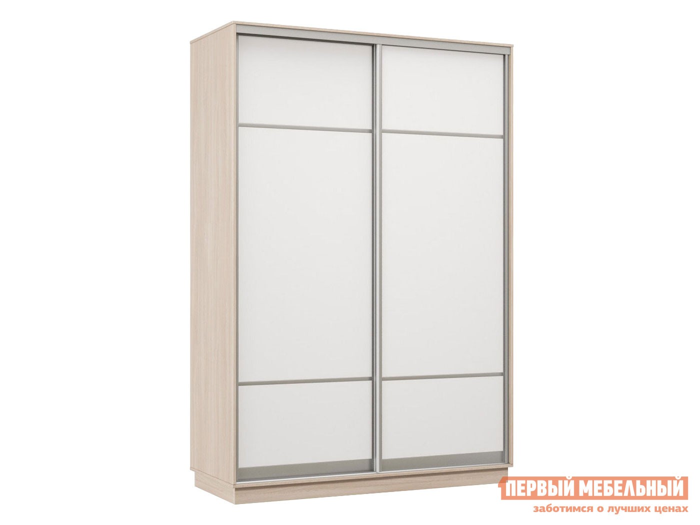 Шкаф-купе  Маршал Лайт Ясень Шимо светлый / Белый, 1200 мм, 2200 мм, 600 мм