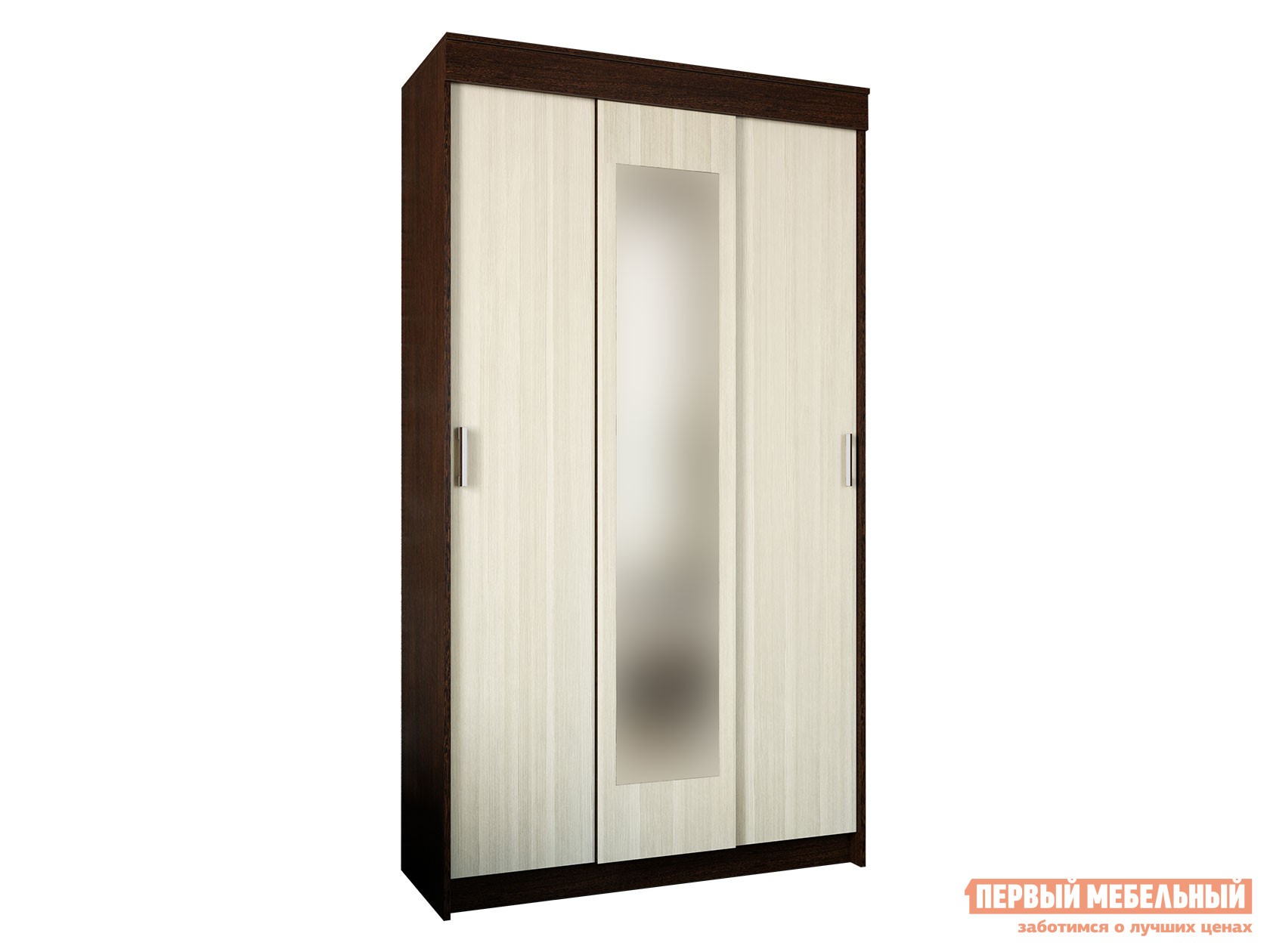 Шкаф-купе  Эко с зеркалом Венге / Лоредо