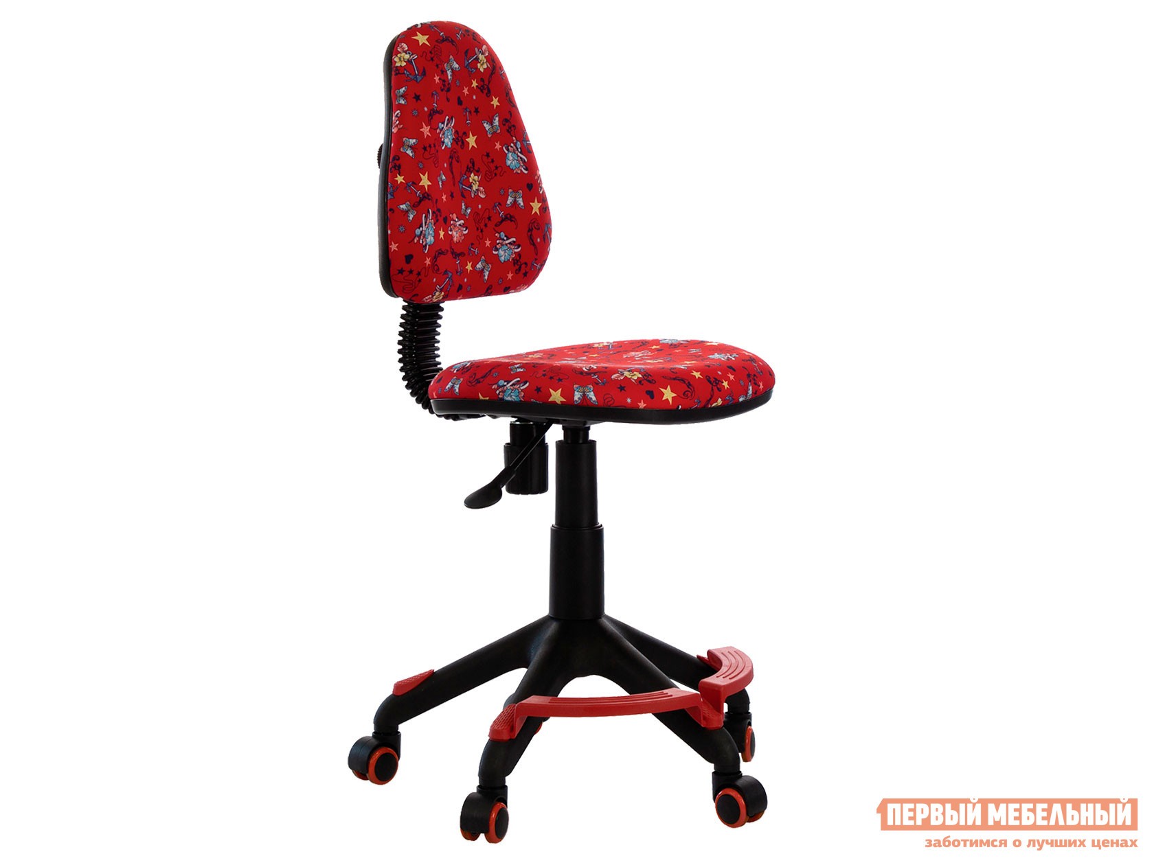 Детское компьютерное кресло  KD-4-F Красные якоря, ткань