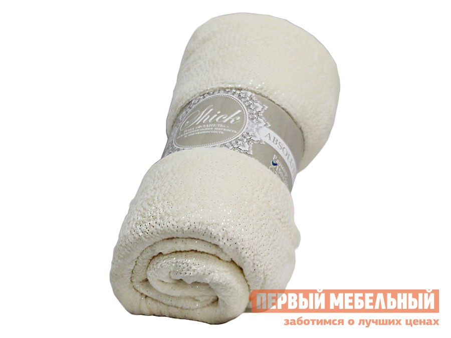 Плед  Абсолют Молочный (точки), фланель, 1500 Х 2000 мм