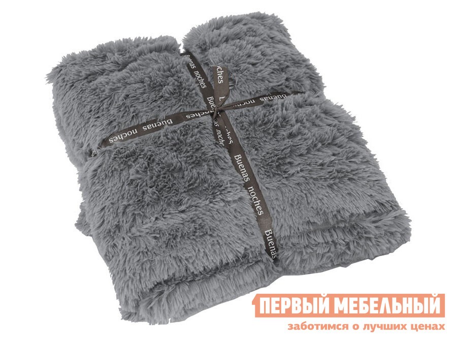 Плед  Буэнос Ночес Серый, искусственной мех