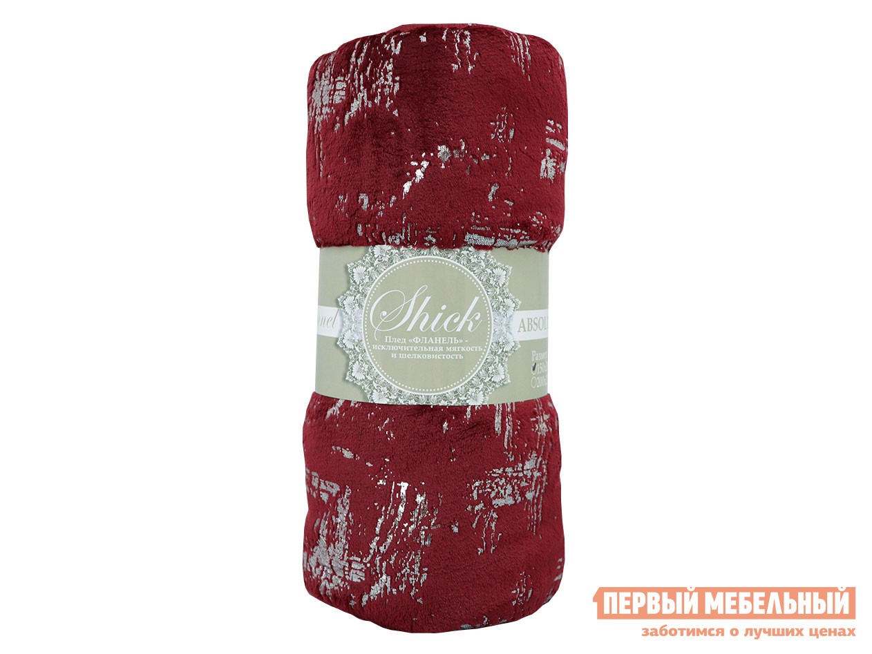 Плед  Пикассо Бордовый (мазки), фланель