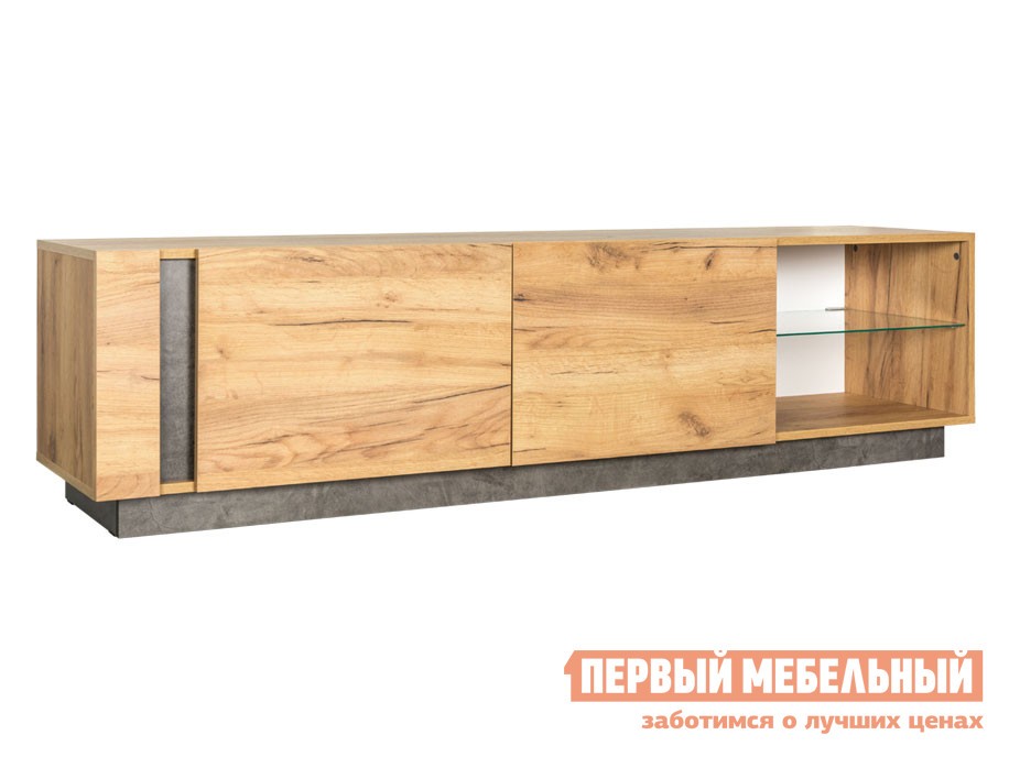 ТВ-тумба  Арчи Дуб золотой CRAFT / Камень темный, 1800 мм