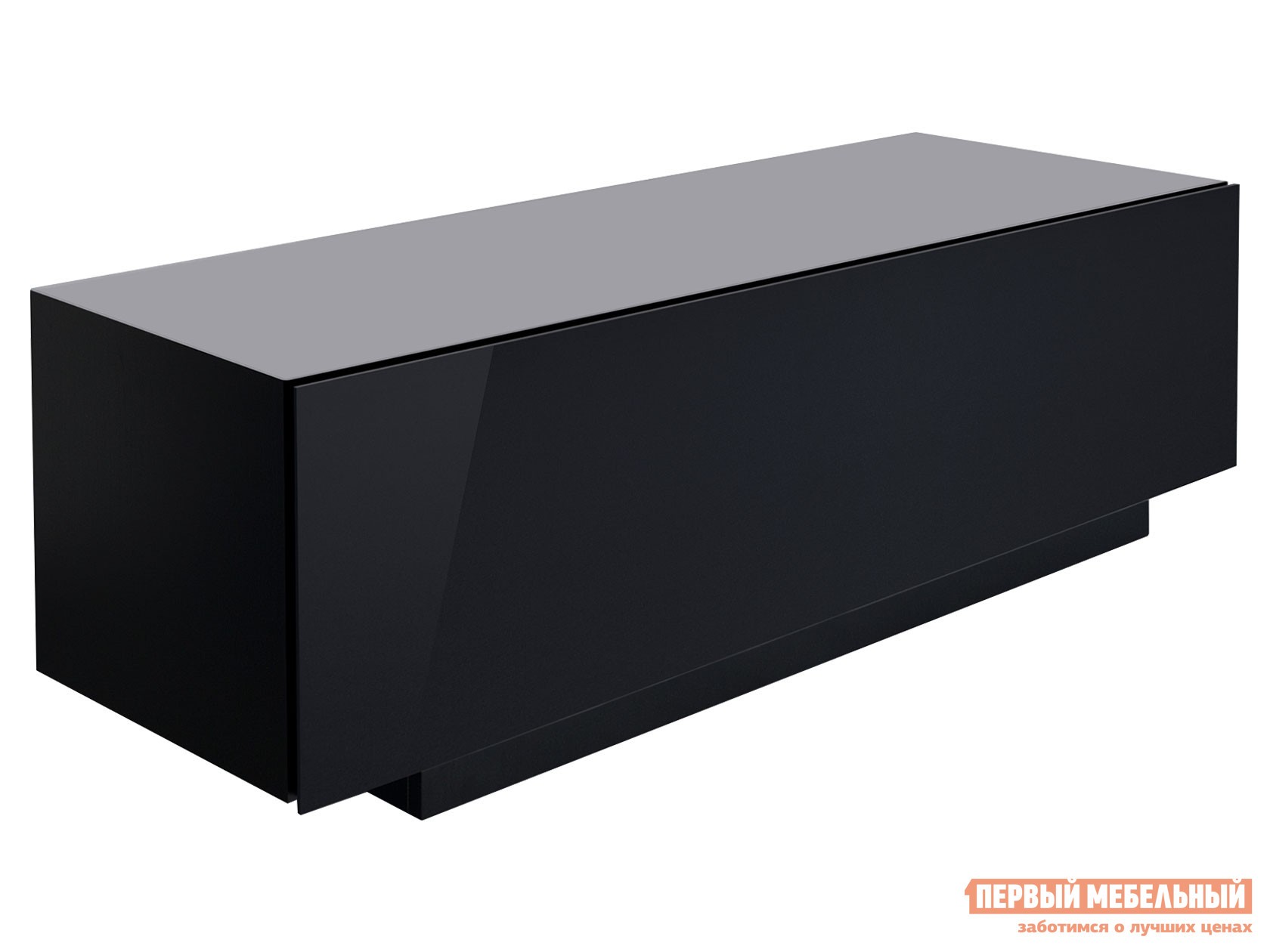 ТВ-тумба  Колор Черный / Черный, стекло, 1500 мм