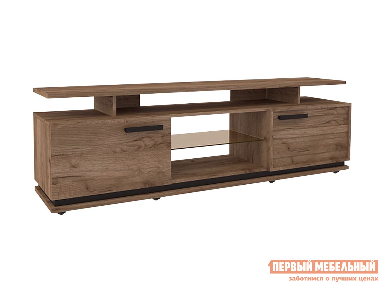 ТВ-тумба  Натура Дуб табачный Craft / Черный