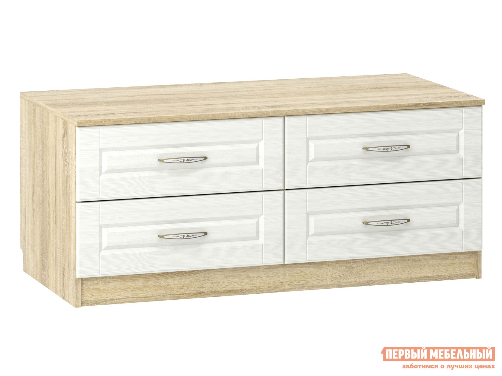 ТВ-тумба  Оливия Лайт Дуб Сонома / Белое дерево