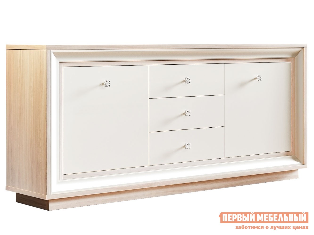 ТВ-тумба  Прато Ясень Шимо светлый / Жемчуг