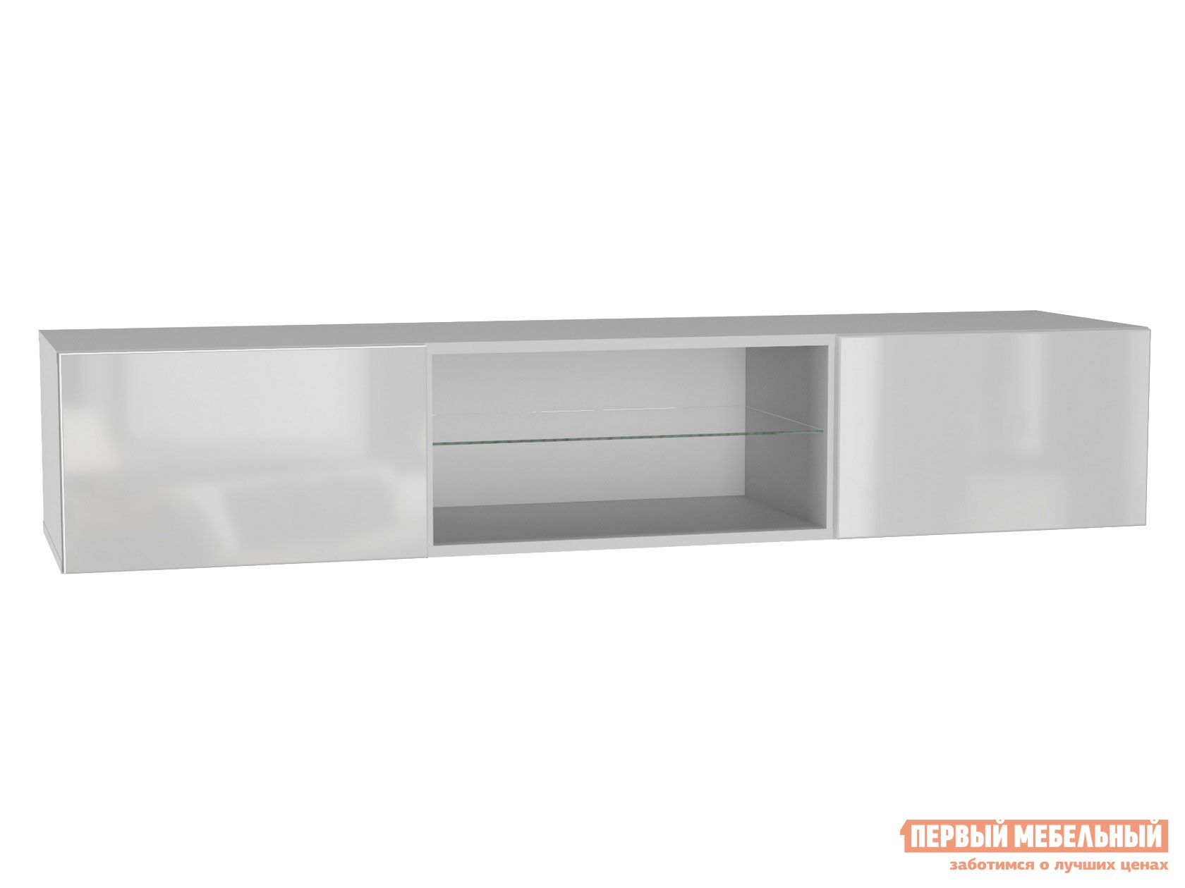 ТВ-тумба  Поинт Белый / Белый глянец, Без блока питания