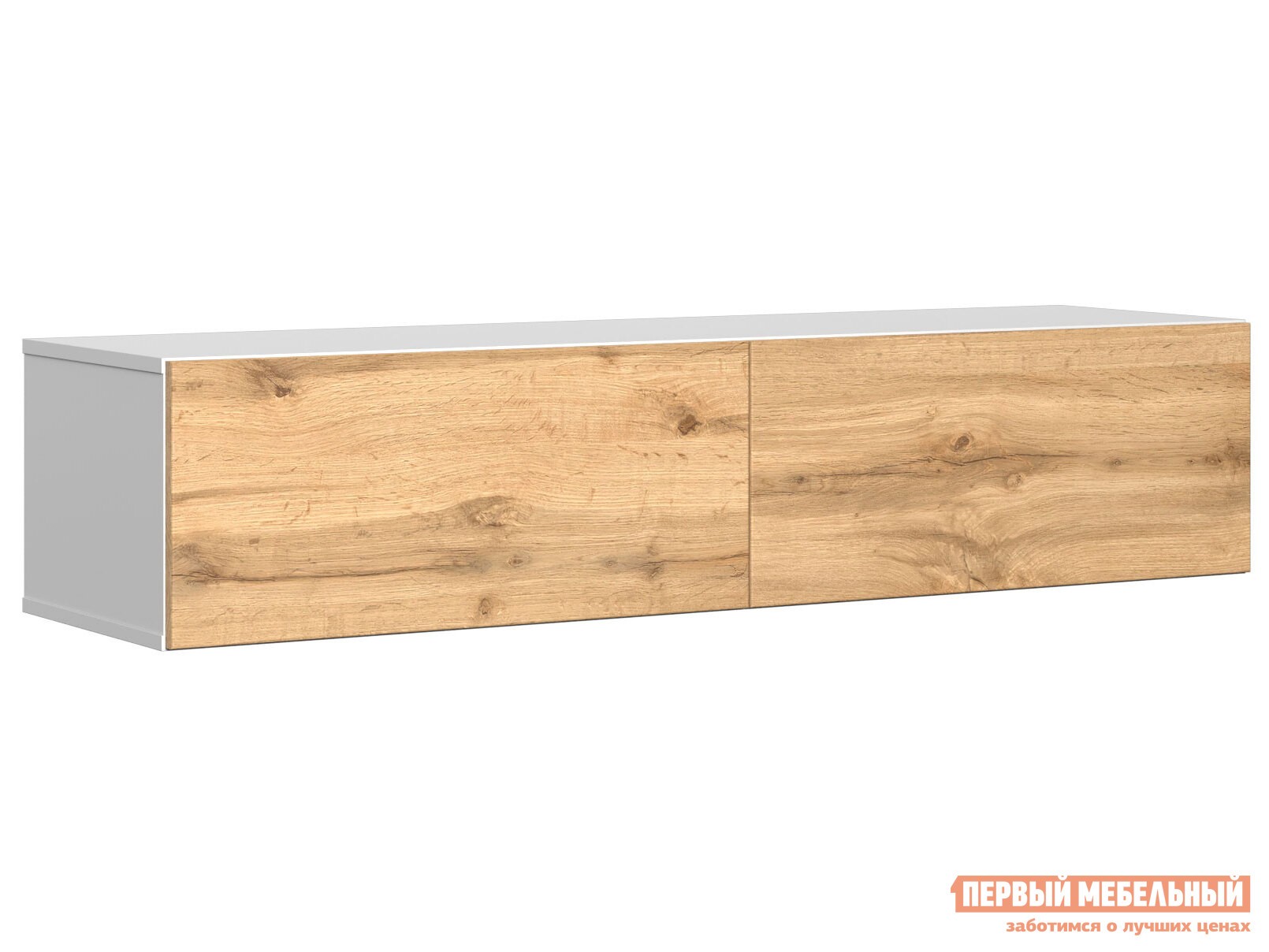 ТВ-тумба  Сомеро Белый, 1400 мм, Дуб Вотан