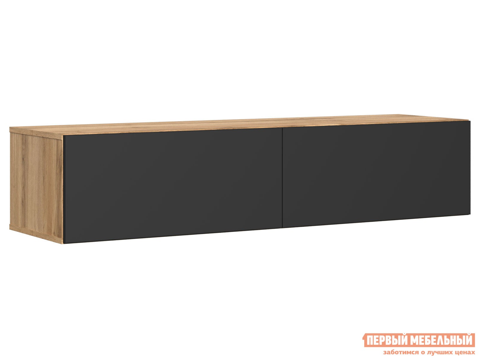 ТВ-тумба  Сомеро Дуб Вотан, 1400 мм, Черный