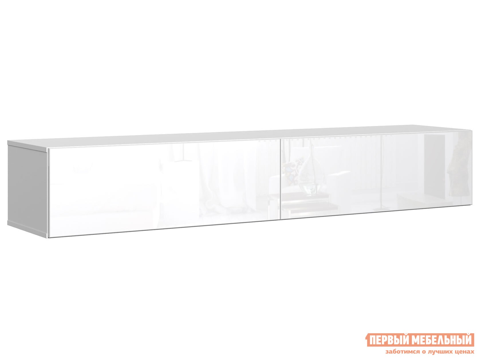 ТВ-тумба  Сомеро Белый, 1800 мм, Белый глянец