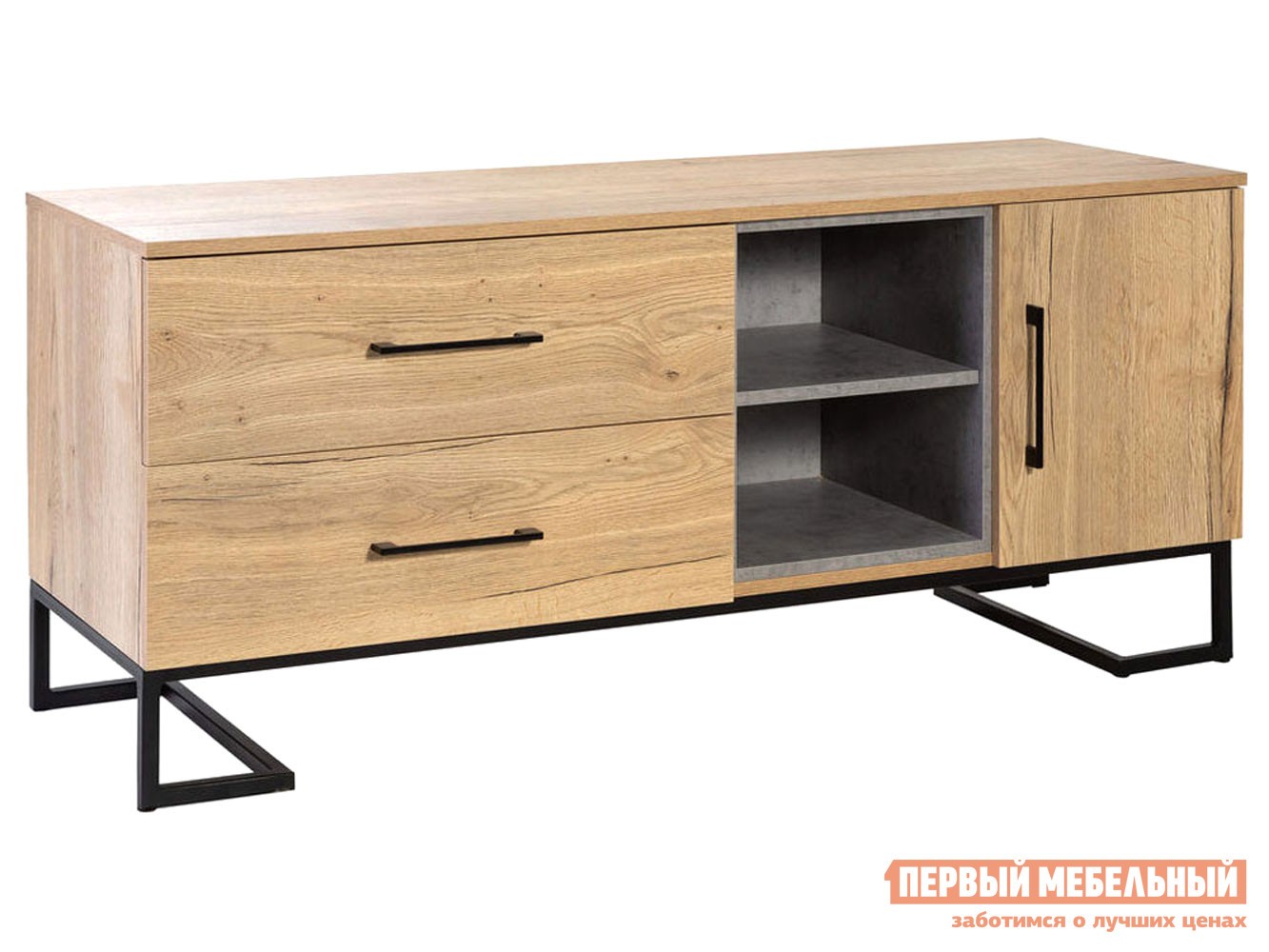 ТВ-тумба  Лофт Дуб натуральный / Бетон