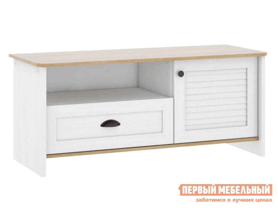 ТВ-тумба  Тифани Дуб небраска / Белая сосна 1