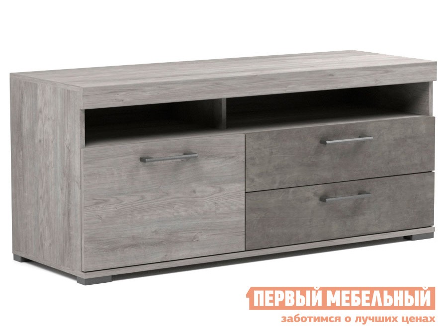 ТВ-тумба  Денвер Риббек серый / Камень темный