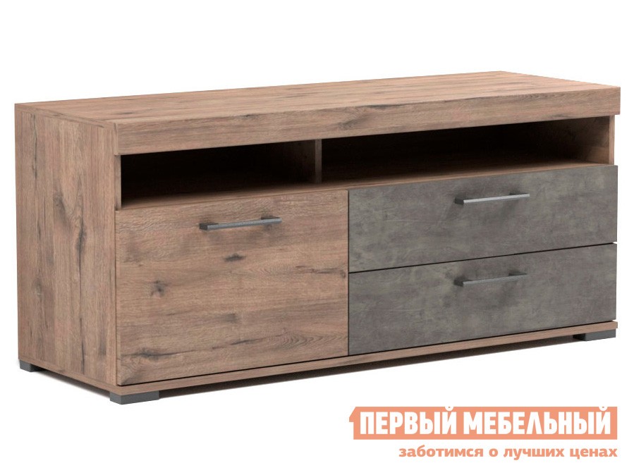 ТВ-тумба  Денвер Дуб Веллингтон / Камень темный