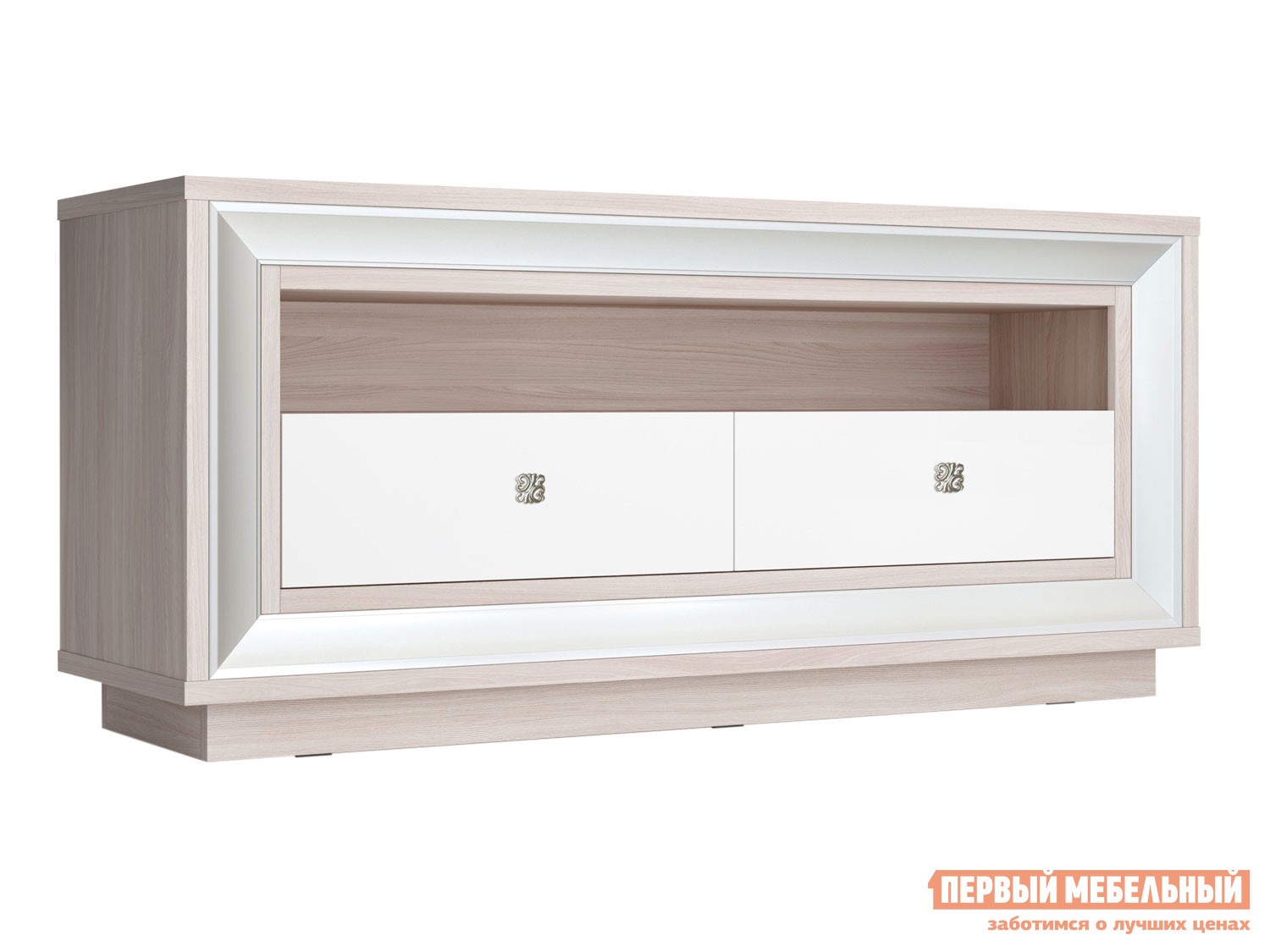 ТВ-тумба  Прато Ясень Шимо светлый / Жемчуг