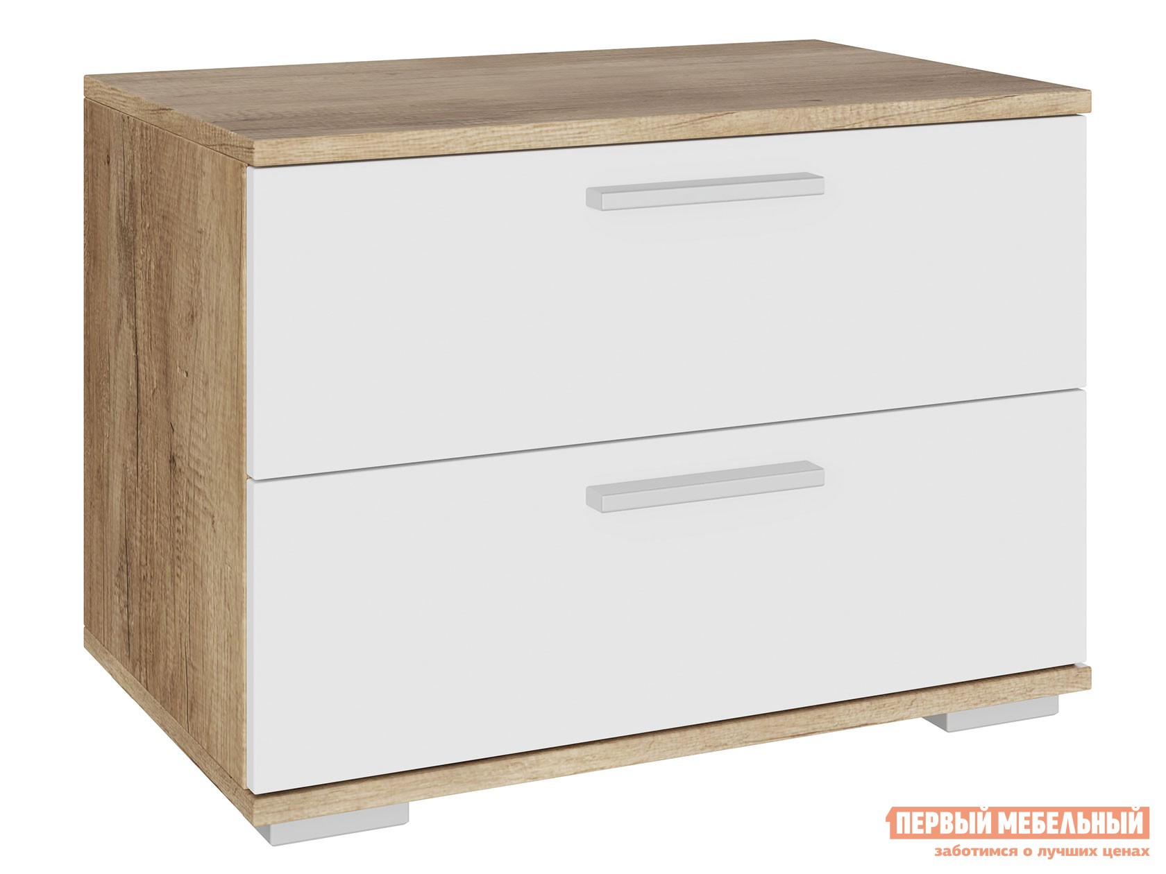 ТВ-тумба  Лейла Дуб Каньон / Белый, 600 мм