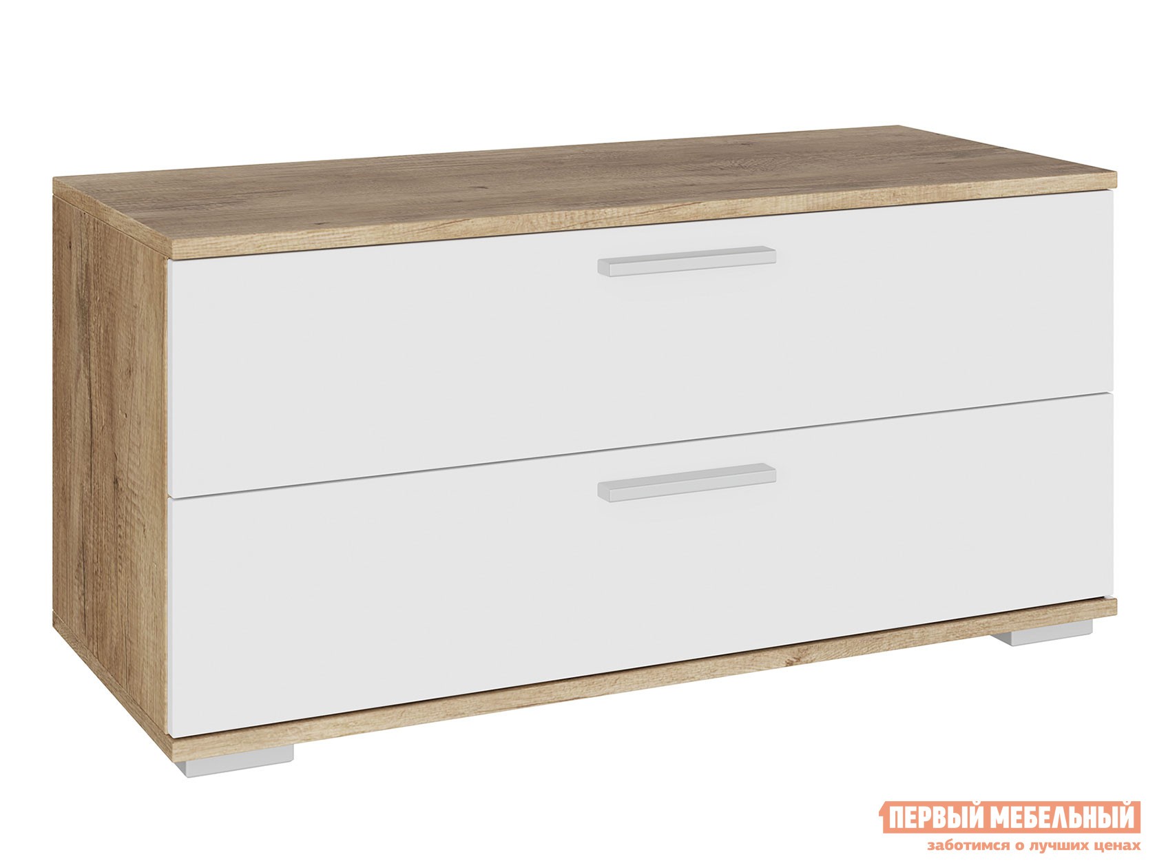 ТВ-тумба  Лейла Дуб Каньон / Белый, 900 мм