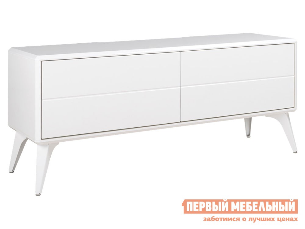 ТВ-тумба  Спейс Белый / Белый глянец, Малая