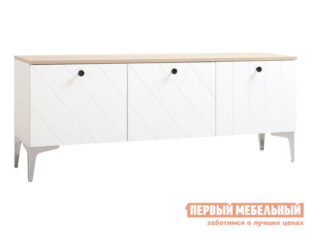 ТВ-тумба  Альберо Белый PE шагрень / Альберо