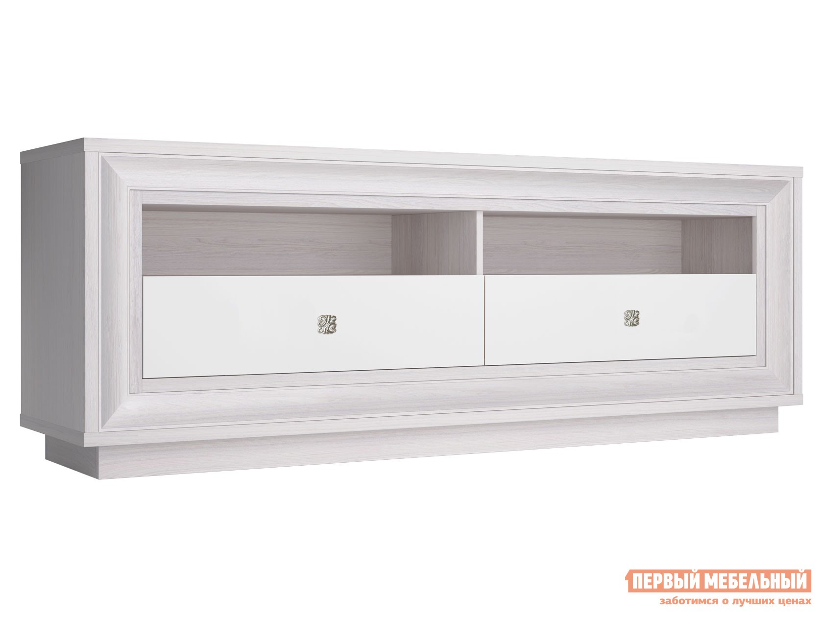 ТВ-тумба  Прато Ясень Анкор светлый / Жемчуг