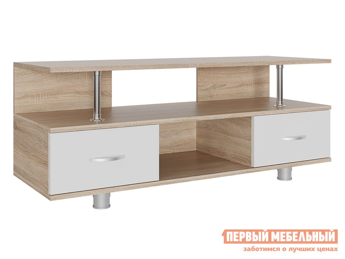 ТВ-тумба  Симпл Дуб Сонома / Белый