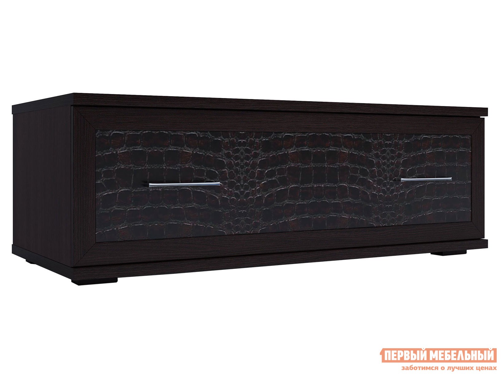 ТВ-тумба  Парма Люкс Венге / Искусственная кожа caiman