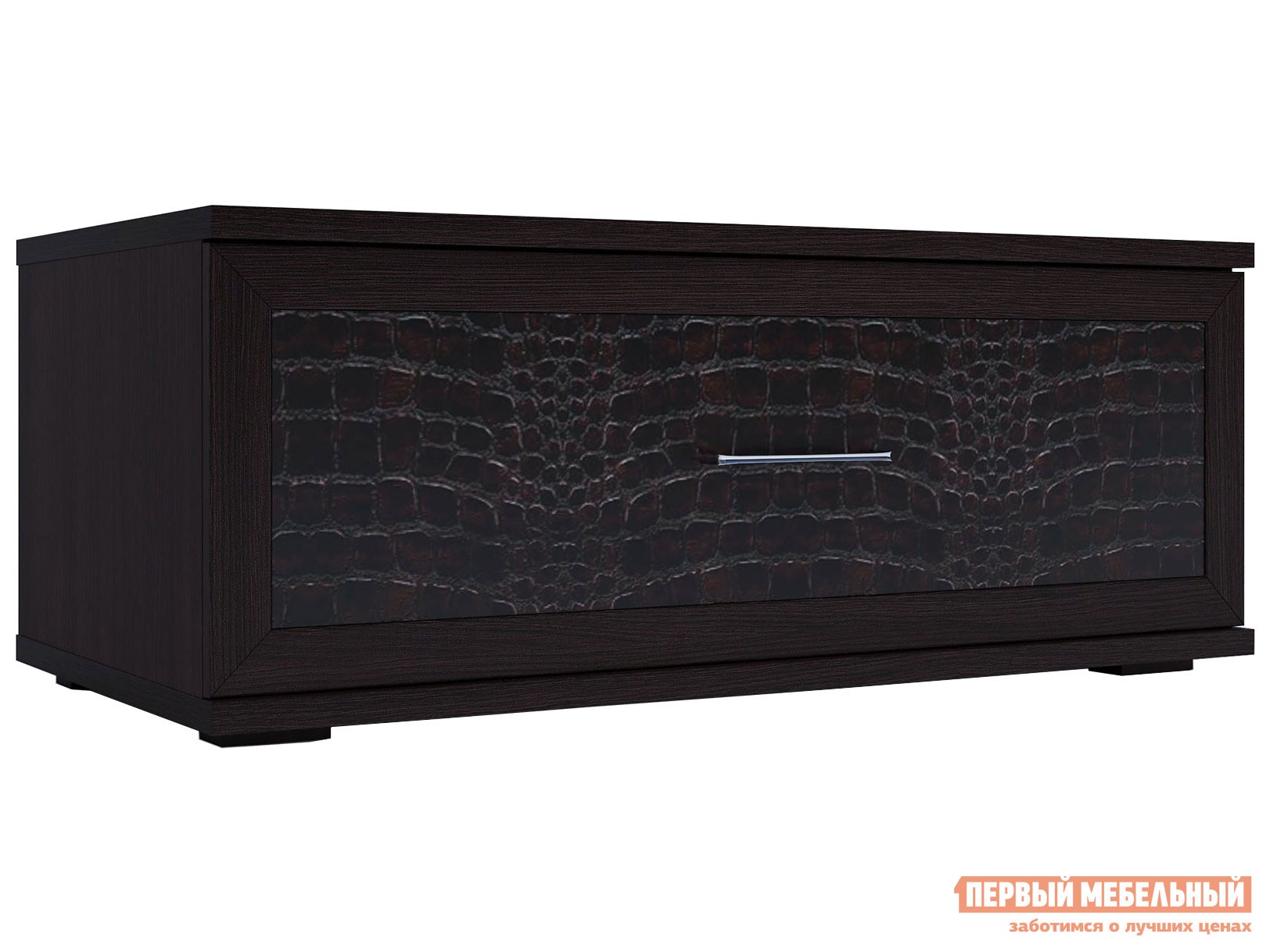 ТВ-тумба  Парма Люкс Венге / Искусственная кожа caiman