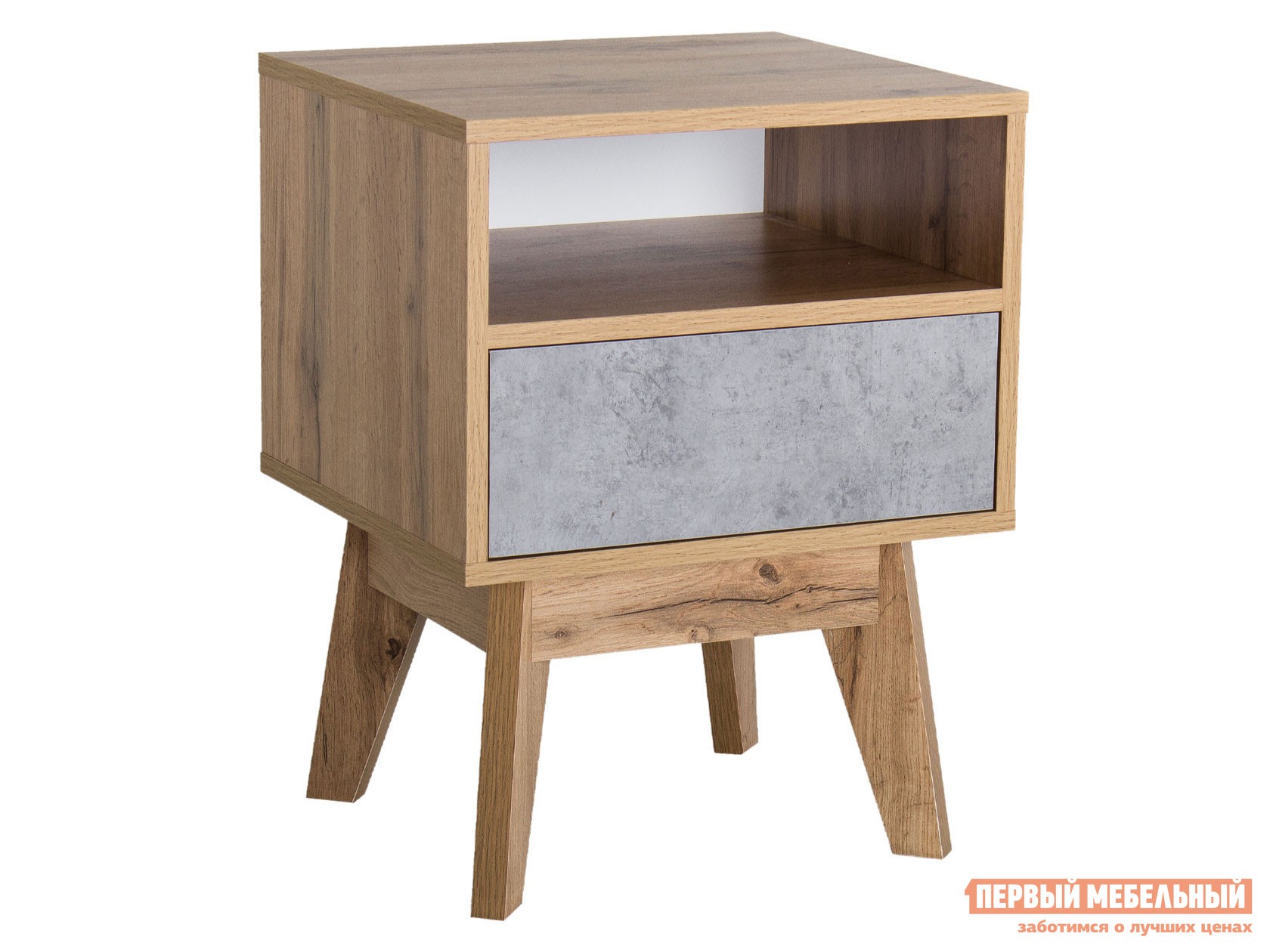 ТВ-тумба  Хелен Дуб Ватан / Бетон Чикаго