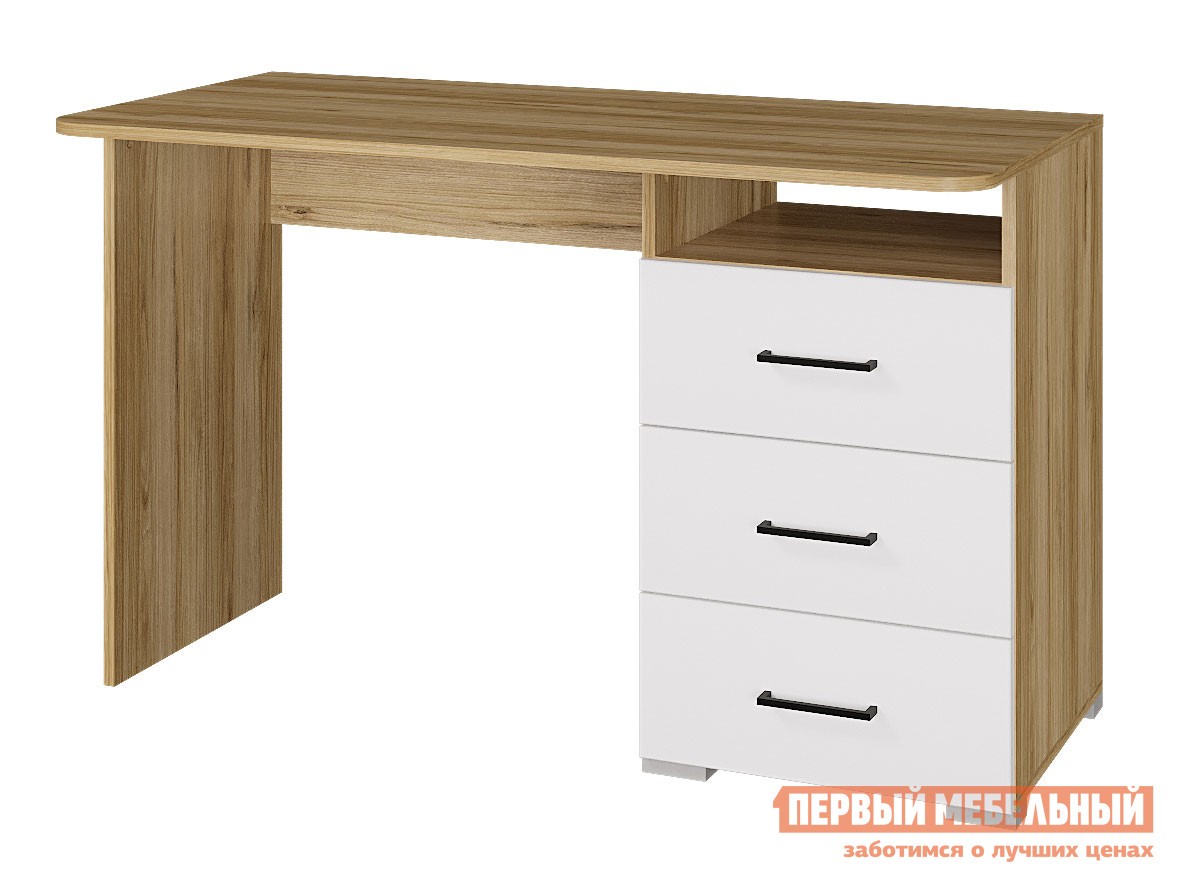 Детский письменный стол  Лайт Крафт золотой / Белый