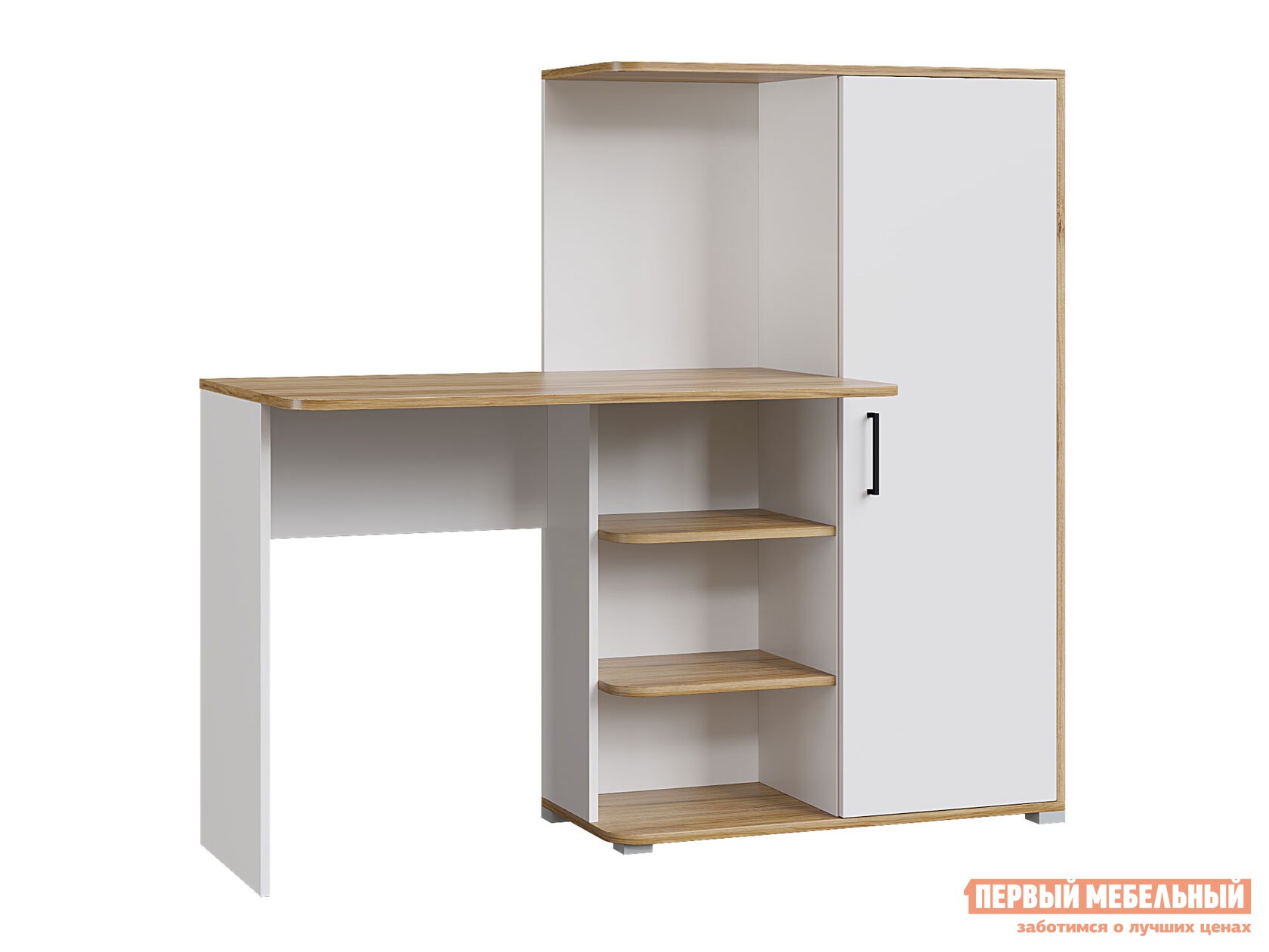 Детский письменный стол  Лайт Дуб Золотой / Белый