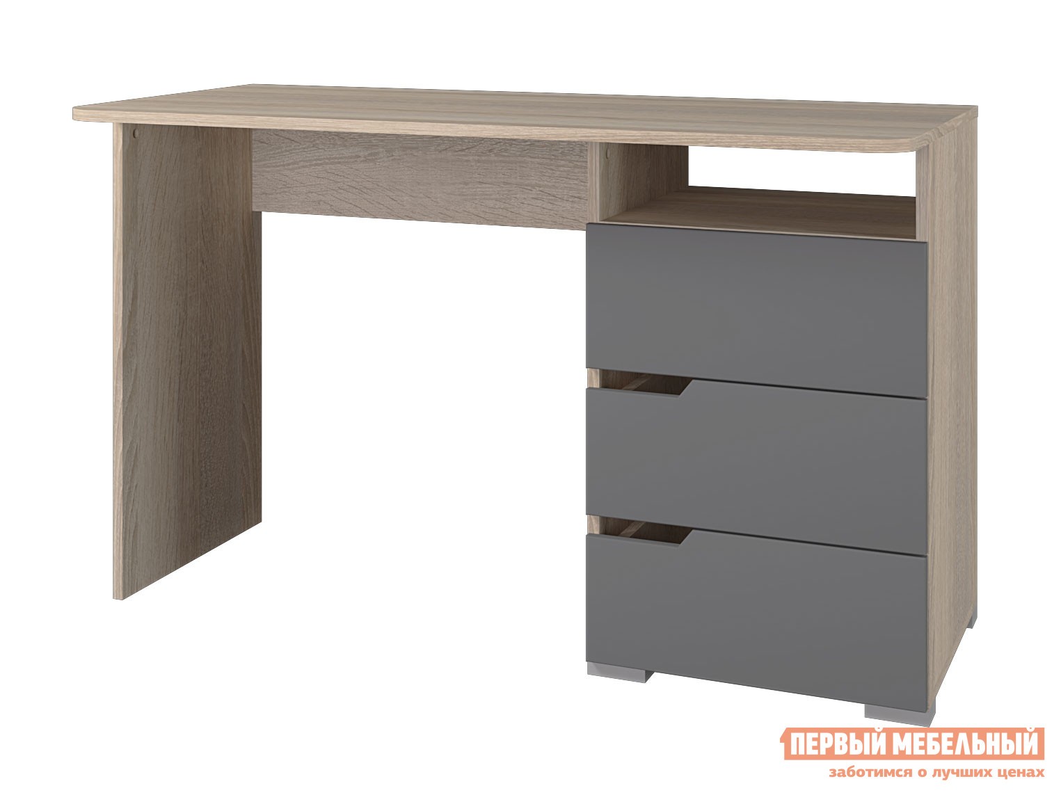 Детский письменный стол  Анталия Дуб Сонома / Графит Софт