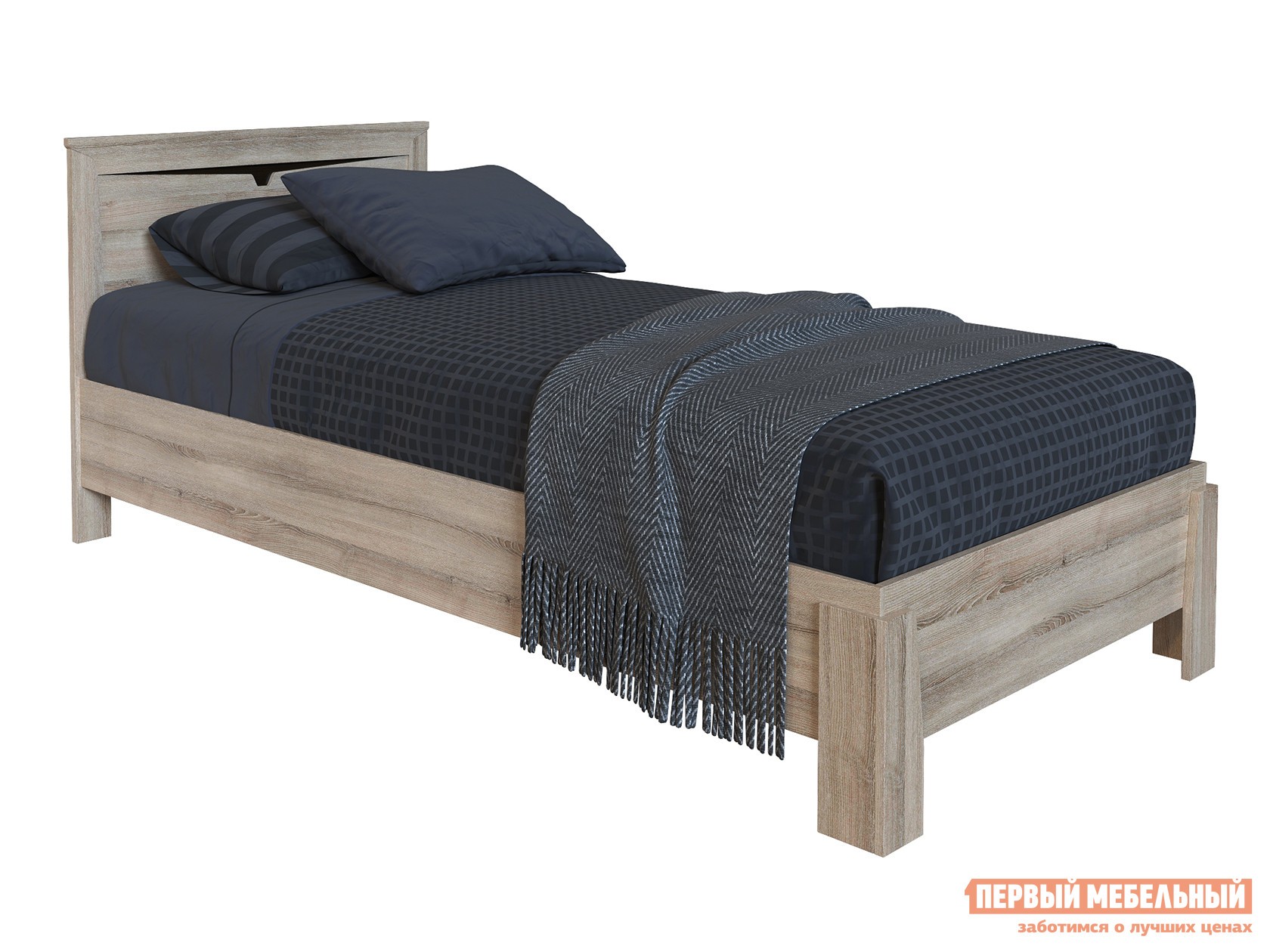 Односпальная кровать  Гарда Ясень Таормино, С основанием