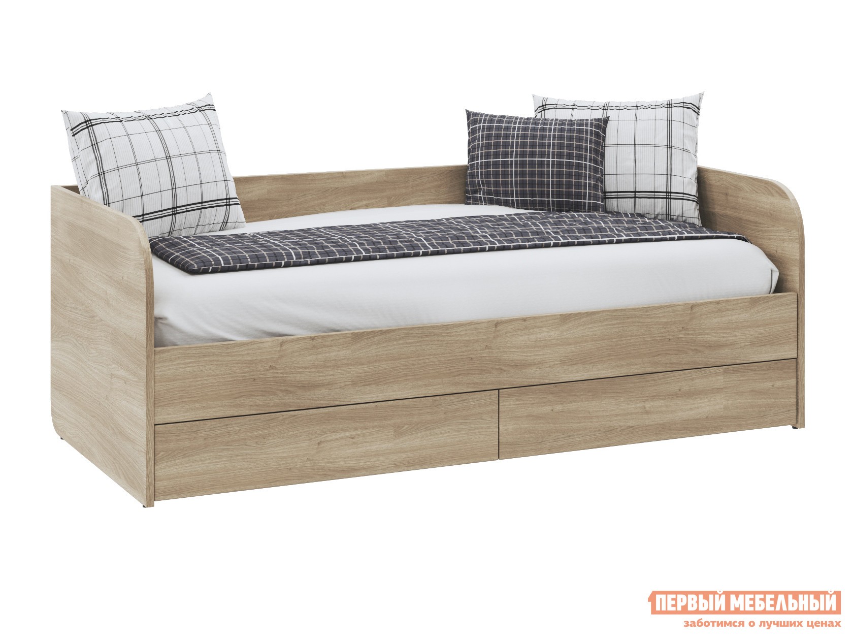 Односпальная кровать  Мерлен Дуб Сонома