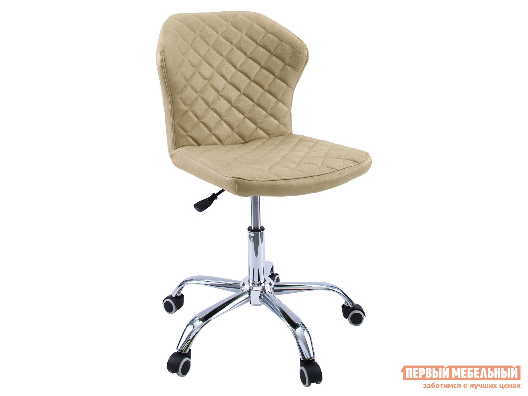 Офисное кресло  Dikline KD31 Бежевый ромб, кожзам