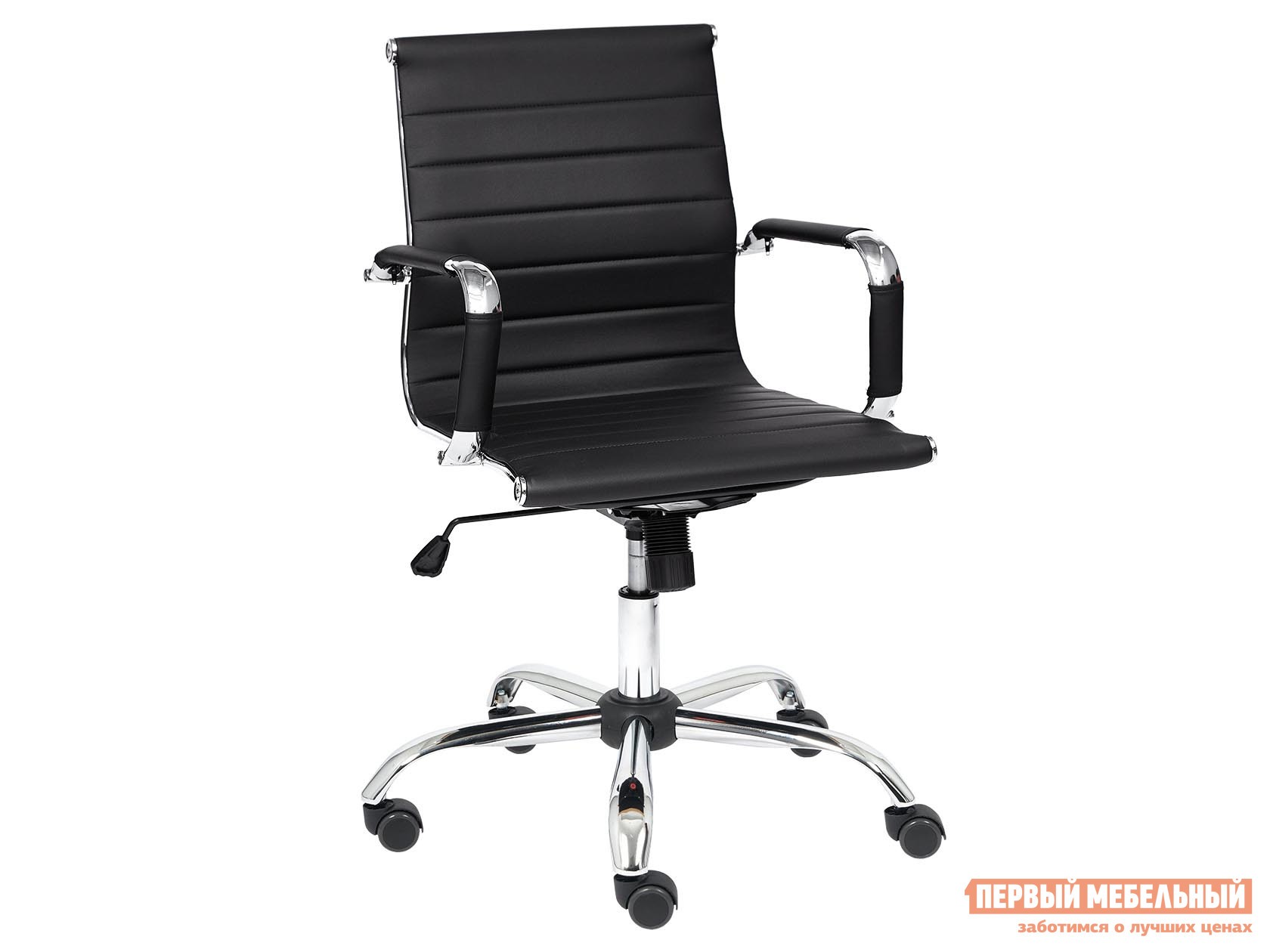 Офисное кресло  URBAN-LOW Черный, кожзам