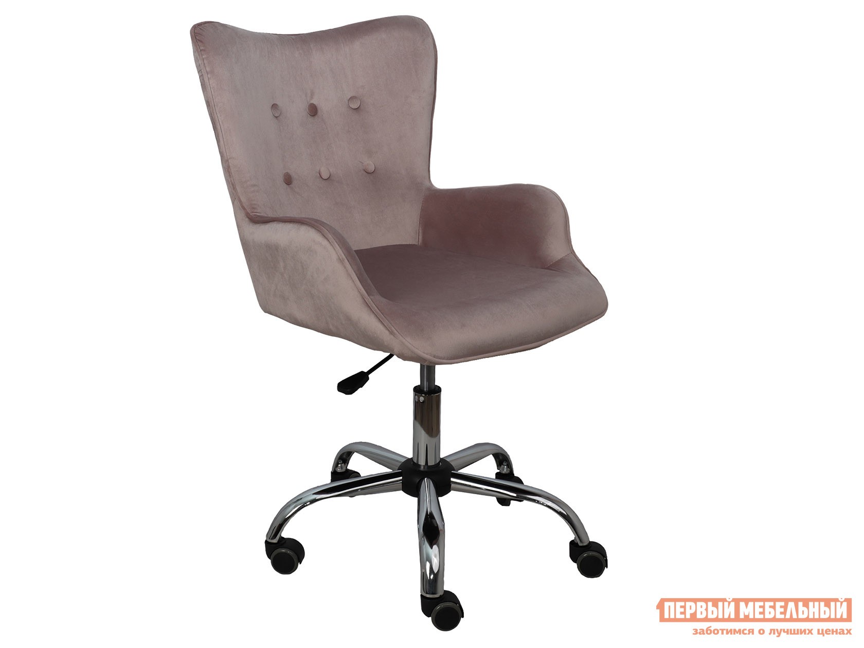Офисное кресло  BELLA Пыльная роза, велюр