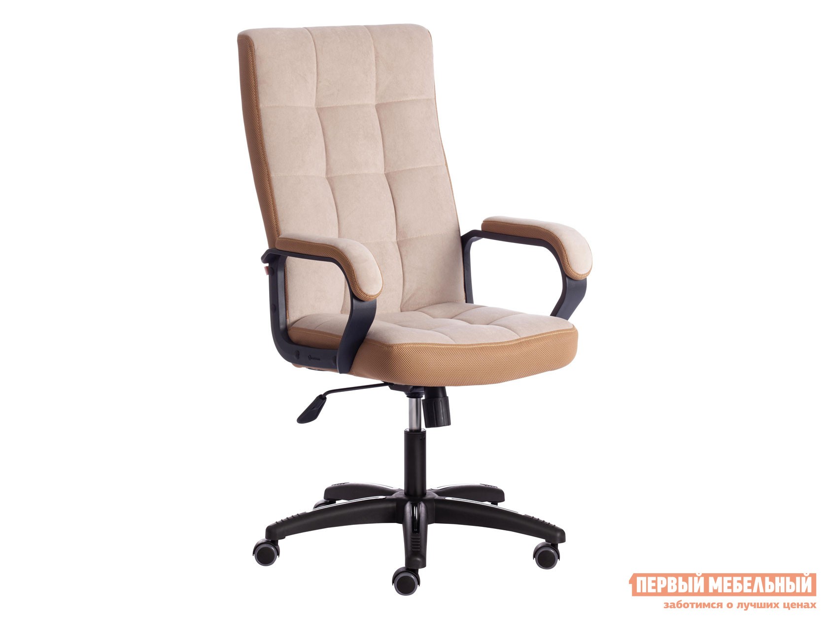 Офисное кресло  TRENDY (22) Бежевый, флок / Бронза, ткань